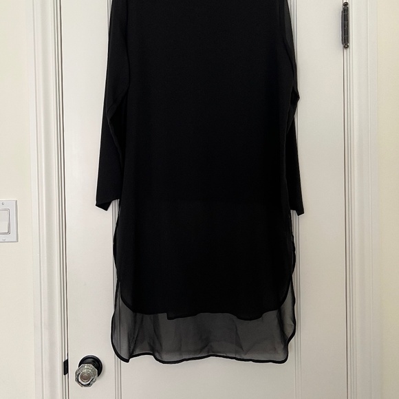 Elegant Alfani Tunic black layered top, Size 12 - Picture 7 of 11